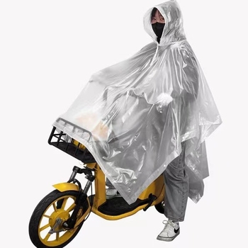Sustorintas lietaus neperšlampamas lietpaltis ir kelnės, dviračio lietaus pončas, motociklo lietpaltis pristatymo motociklininkams, nepralaidus perpjautas lietpaltis