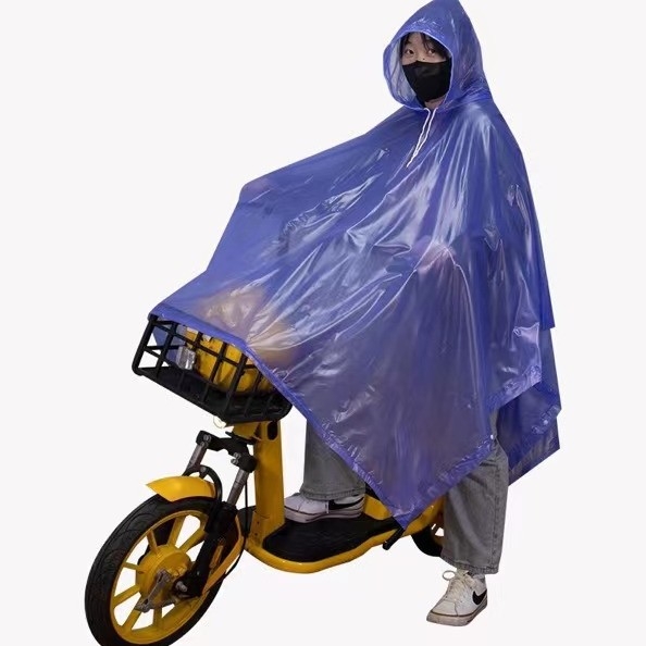 Sustorintas lietaus neperšlampamas lietpaltis ir kelnės, dviračio lietaus pončas, motociklo lietpaltis pristatymo motociklininkams, nepralaidus perpjautas lietpaltis