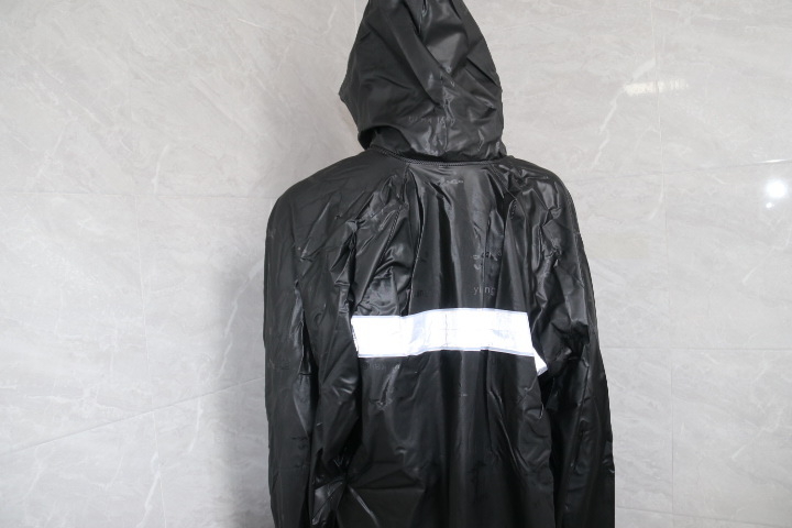 Sustorintas lietaus neperšlampamas lietpaltis ir kelnės, dviračio lietaus pončas, motociklo lietpaltis pristatymo motociklininkams, nepralaidus perpjautas lietpaltis