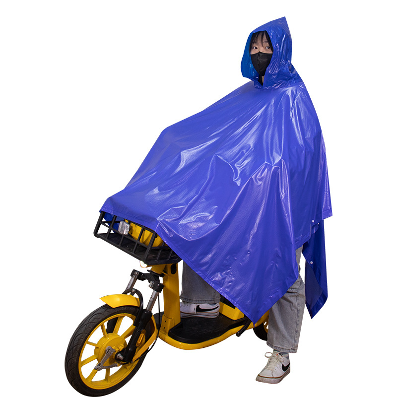 Sustorintas lietaus neperšlampamas lietpaltis ir kelnės, dviračio lietaus pončas, motociklo lietpaltis pristatymo motociklininkams, nepralaidus perpjautas lietpaltis