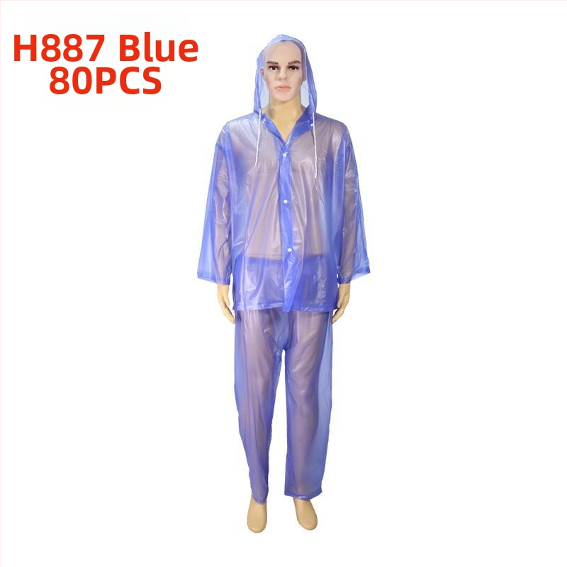 Sustorintas lietaus neperšlampamas lietpaltis ir kelnės, dviračio lietaus pončas, motociklo lietpaltis pristatymo motociklininkams, nepralaidus perpjautas lietpaltis