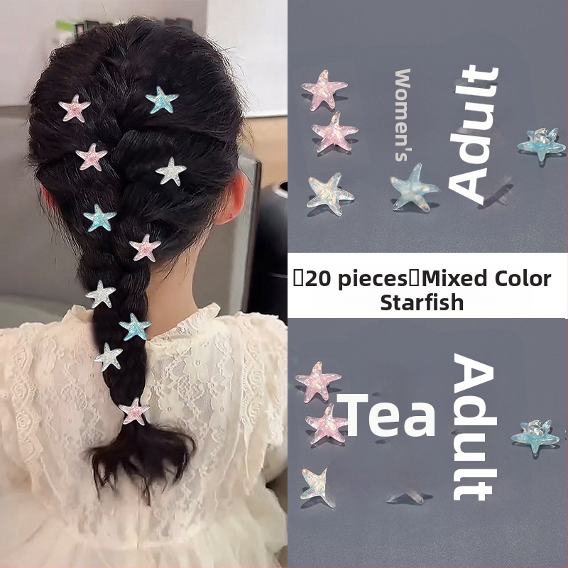 Ретро булчинска плетена коса с кристали и перлени бобчета, детски стил принцеса, украсена с катарама за коса, мини цвете