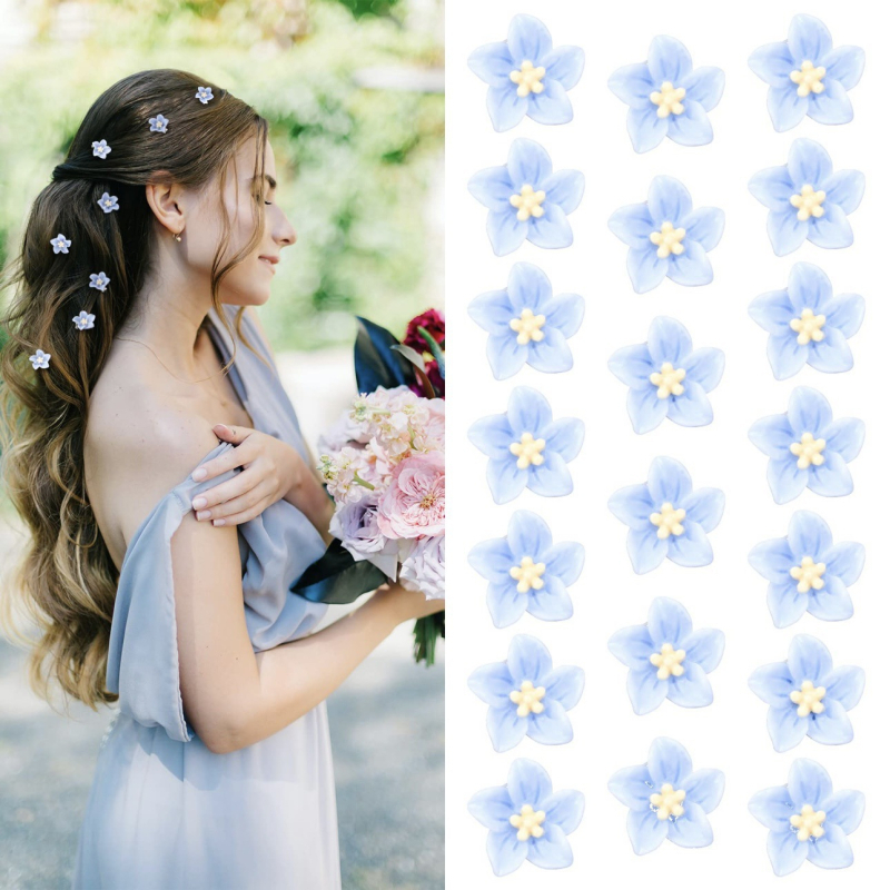 Ретро булчинска плетена коса с кристали и перлени бобчета, детски стил принцеса, украсена с катарама за коса, мини цвете