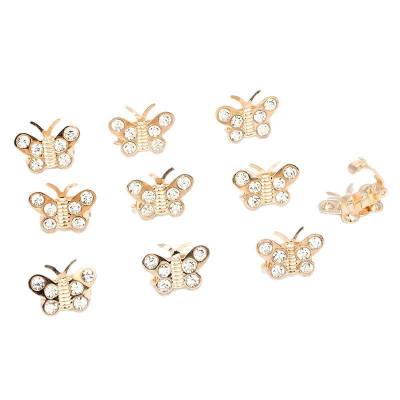 Ретро булчинска плетена коса с кристали и перлени бобчета, детски стил принцеса, украсена с катарама за коса, мини цвете