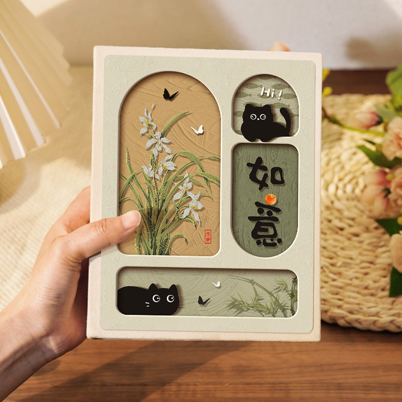 Малък фотоалбум в китайски стил, възпоменателен албум с голям капацитет с вложки, 5-инчов, 6-инчов, 7-инчов полароид, 3-инчов семеен албум за растеж на бебета