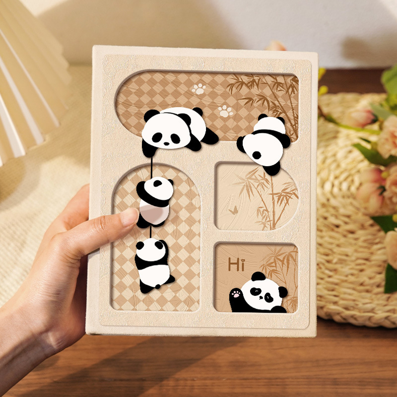 Малък фотоалбум в китайски стил, възпоменателен албум с голям капацитет с вложки, 5-инчов, 6-инчов, 7-инчов полароид, 3-инчов семеен албум за растеж на бебета