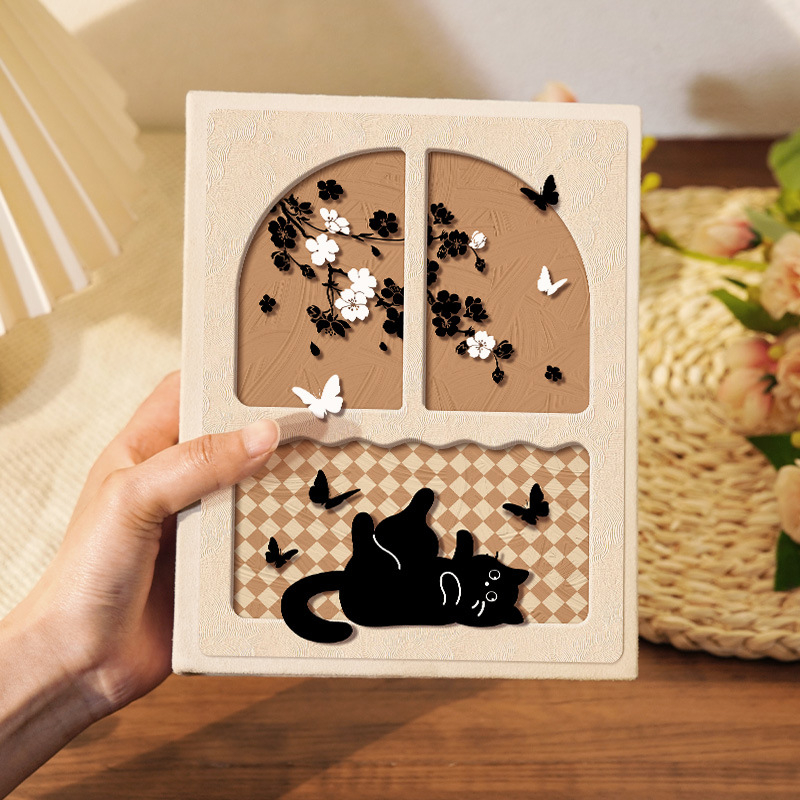 Малък фотоалбум в китайски стил, възпоменателен албум с голям капацитет с вложки, 5-инчов, 6-инчов, 7-инчов полароид, 3-инчов семеен албум за растеж на бебета