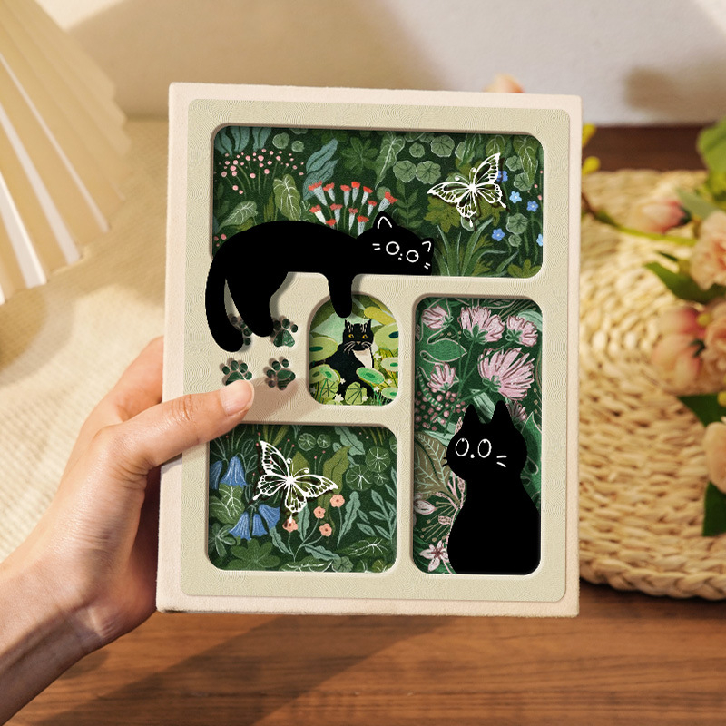 Малък фотоалбум в китайски стил, възпоменателен албум с голям капацитет с вложки, 5-инчов, 6-инчов, 7-инчов полароид, 3-инчов семеен албум за растеж на бебета