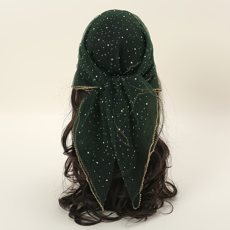 2025. aasta piiriülene uus Euroopa ja Ameerika 31.5 elegantne hingav taskurätik-sall 31.5 pitsilise lillemustriga