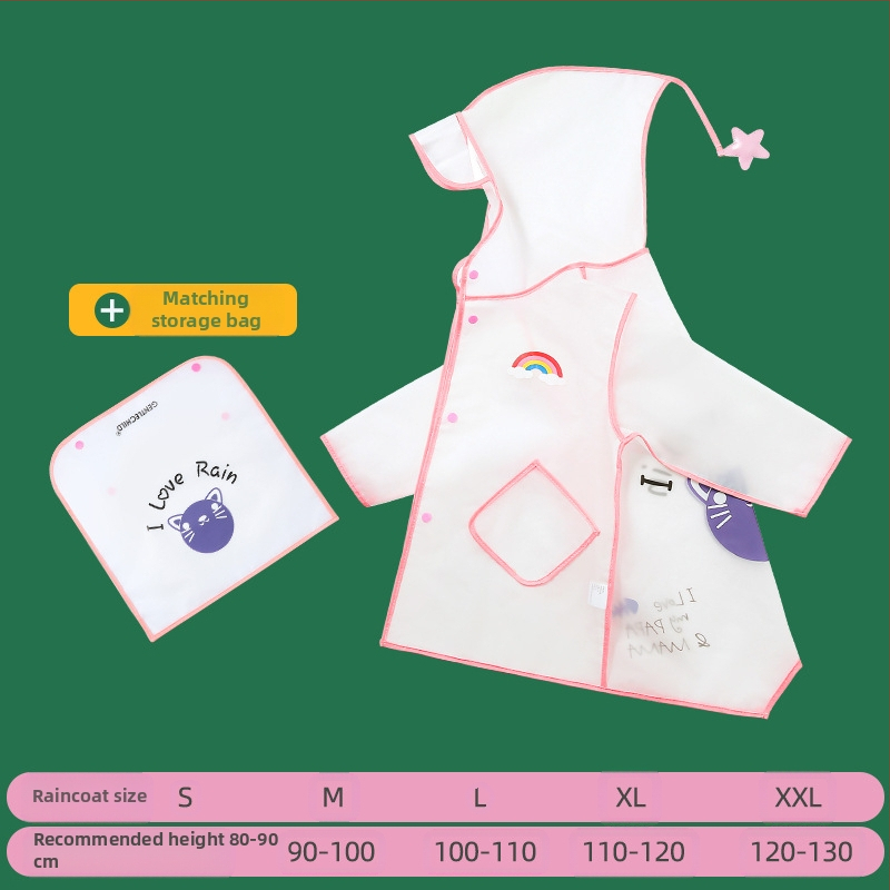 Детски дъждобран за момче, прозрачна козирка, жълто пончо с патица, удължен по цялото тяло, водоустойчив комплект за момичета с динозавърски мотиви