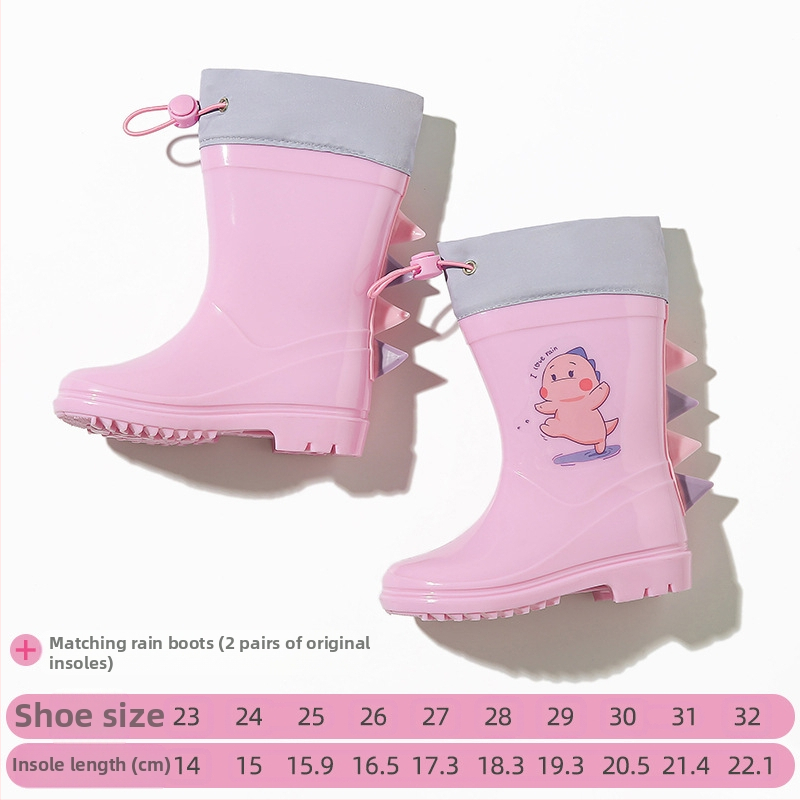 Детски дъждобран за момче, прозрачна козирка, жълто пончо с патица, удължен по цялото тяло, водоустойчив комплект за момичета с динозавърски мотиви