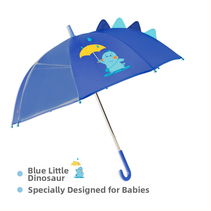 Детски дъждобран за момче, прозрачна козирка, жълто пончо с патица, удължен по цялото тяло, водоустойчив комплект за момичета с динозавърски мотиви