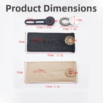 Reguliuojamos ir nuimamos apvalios džinsų sagos vyrams ir moterims, kelnių juosmens padidinimas, prailginimo sagtis be siūlės