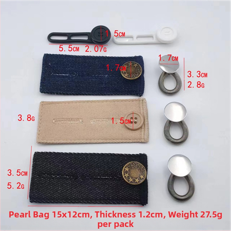 Reguliuojamos ir nuimamos apvalios džinsų sagos vyrams ir moterims, kelnių juosmens padidinimas, prailginimo sagtis be siūlės