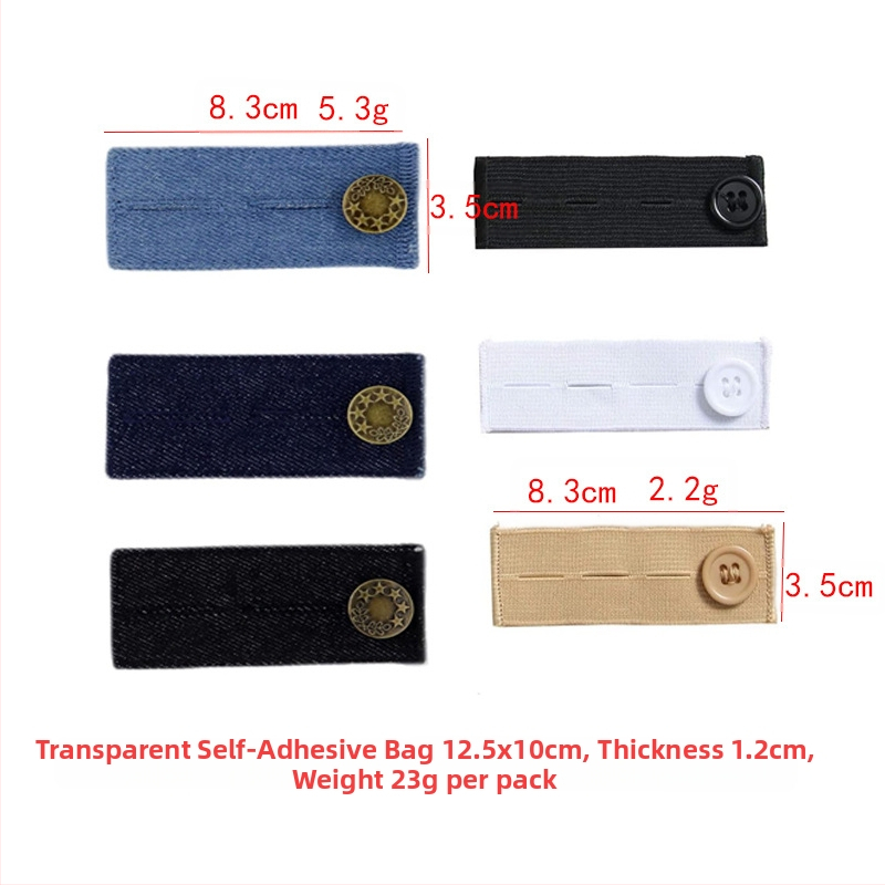 Reguliuojamos ir nuimamos apvalios džinsų sagos vyrams ir moterims, kelnių juosmens padidinimas, prailginimo sagtis be siūlės