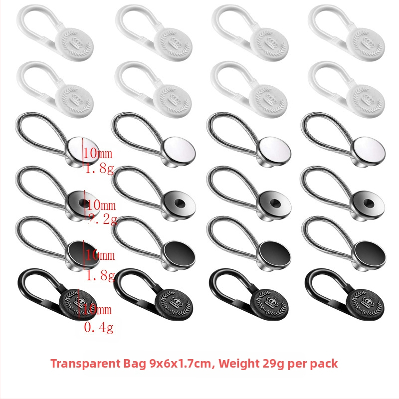 Reguliuojamos ir nuimamos apvalios džinsų sagos vyrams ir moterims, kelnių juosmens padidinimas, prailginimo sagtis be siūlės