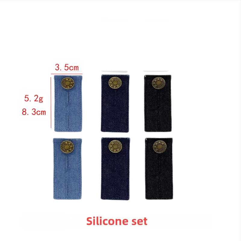 Reguliuojamos ir nuimamos apvalios džinsų sagos vyrams ir moterims, kelnių juosmens padidinimas, prailginimo sagtis be siūlės