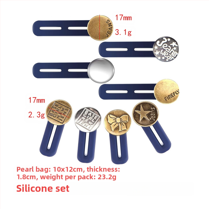 Reguliuojamos ir nuimamos apvalios džinsų sagos vyrams ir moterims, kelnių juosmens padidinimas, prailginimo sagtis be siūlės