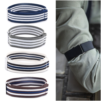 Suaugusiems vyrams ir moterims skirtas marškinių formos rankovės žiedas su neslystančiu dirželiu, universalios rankovės, aukštos kokybės elastingas rankovės žiedas, reguliuojamas europietiškas ir amerikietiškas rankovės žiedas.