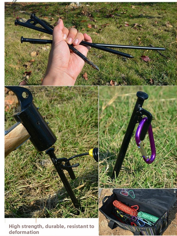 Pludmales nagla 30CM10 avārijas tuksneša ainaviskās vietas kempinga plastmasas RV ceļojumu fiksatora komplekts