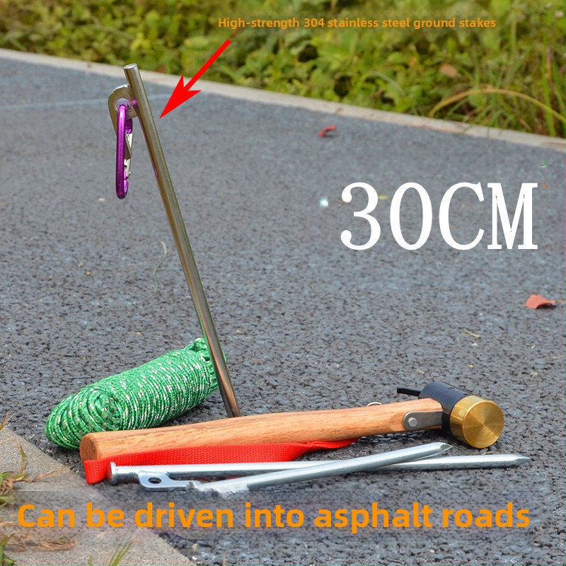 Pludmales nagla 30CM10 avārijas tuksneša ainaviskās vietas kempinga plastmasas RV ceļojumu fiksatora komplekts