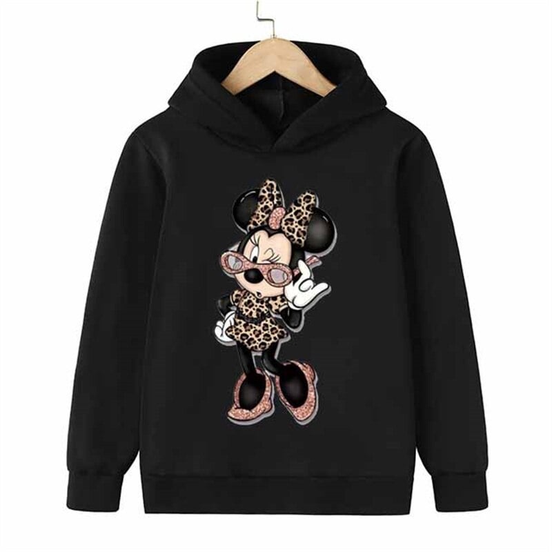 Φούτερ Mickey Mouse MinnieMouse Χειμώνας Άνοιξη και Φθινόπωρο Παιδικό Φούτερ με Κουκούλα Μακρυμάνικο Παιδικό Μπλούζα με Κουκούλα