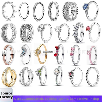 Strieborný prsteň Panjia S925 s elegantným diamantom a malým výklenkom, kreatívny luxusný darčekový predmet