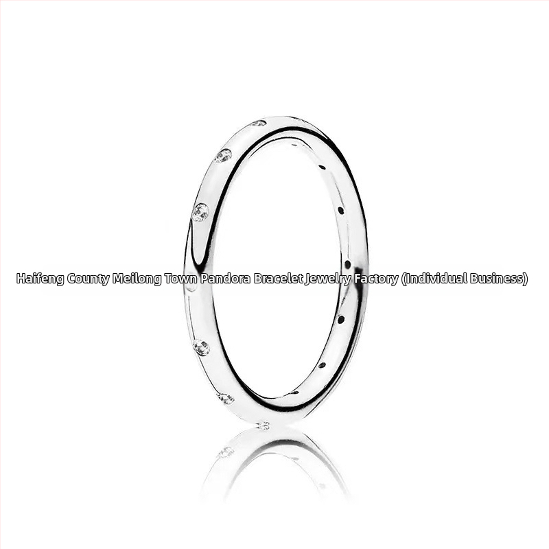 Strieborný prsteň Panjia S925 s elegantným diamantom a malým výklenkom, kreatívny luxusný darčekový predmet