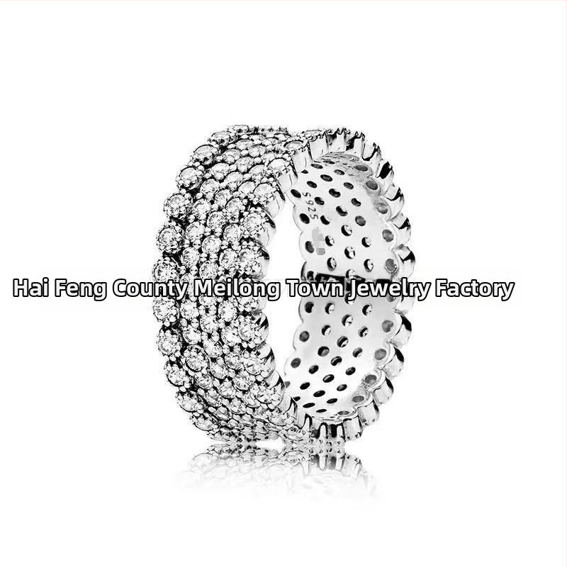 Strieborný prsteň Panjia S925 s elegantným diamantom a malým výklenkom, kreatívny luxusný darčekový predmet