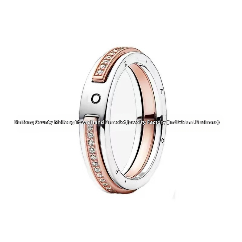 Strieborný prsteň Panjia S925 s elegantným diamantom a malým výklenkom, kreatívny luxusný darčekový predmet