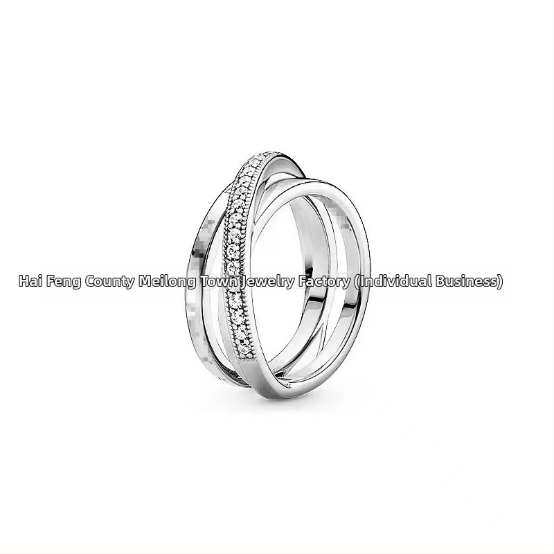 Strieborný prsteň Panjia S925 s elegantným diamantom a malým výklenkom, kreatívny luxusný darčekový predmet