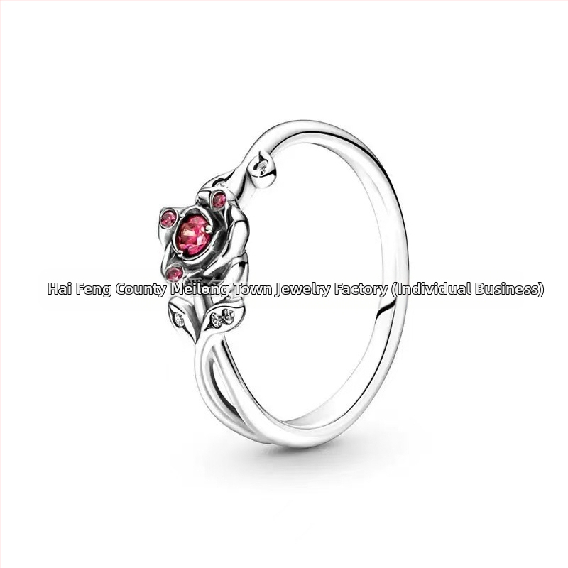 Strieborný prsteň Panjia S925 s elegantným diamantom a malým výklenkom, kreatívny luxusný darčekový predmet