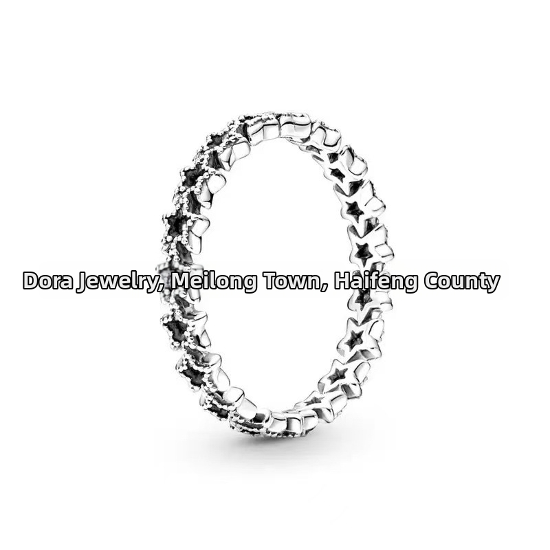 Strieborný prsteň Panjia S925 s elegantným diamantom a malým výklenkom, kreatívny luxusný darčekový predmet