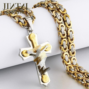 Άμεσες πωλήσεις εργοστασίων Amazon Aliexpress Ευρωπαϊκή και αμερικανική νέα μοντέρνα ανδρική κολιέ τιτανίου χάλυβα μενταγιόν από ανοξείδωτο χάλυβα