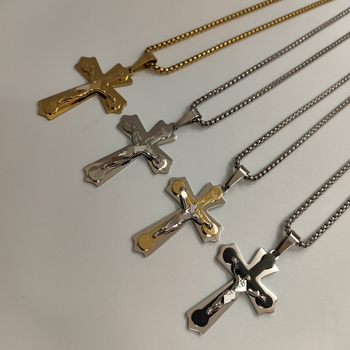 Άμεσες πωλήσεις εργοστασίων Amazon Aliexpress Ευρωπαϊκή και αμερικανική νέα μοντέρνα ανδρική κολιέ τιτανίου χάλυβα μενταγιόν από ανοξείδωτο χάλυβα