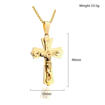 Άμεσες πωλήσεις εργοστασίων Amazon Aliexpress Ευρωπαϊκή και αμερικανική νέα μοντέρνα ανδρική κολιέ τιτανίου χάλυβα μενταγιόν από ανοξείδωτο χάλυβα