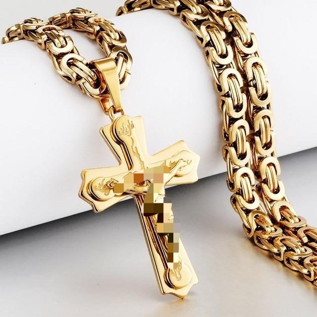 Izravna prodaja iz tvornice Amazon Aliexpress Europska i američka nova trendi muška ogrlica od titana i čelika s privjeskom od nehrđajućeg čelika