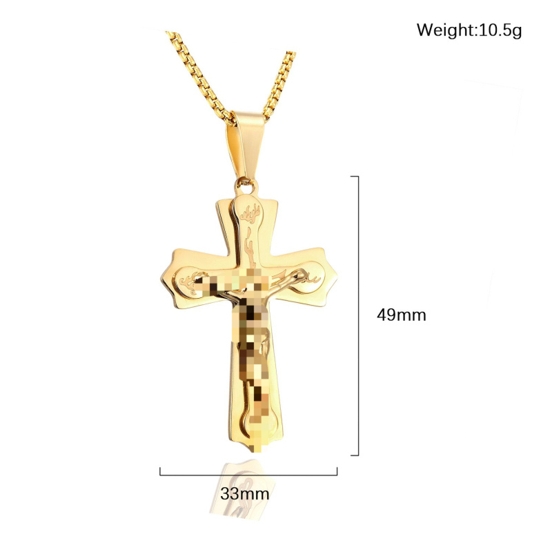 Izravna prodaja iz tvornice Amazon Aliexpress Europska i američka nova trendi muška ogrlica od titana i čelika s privjeskom od nehrđajućeg čelika