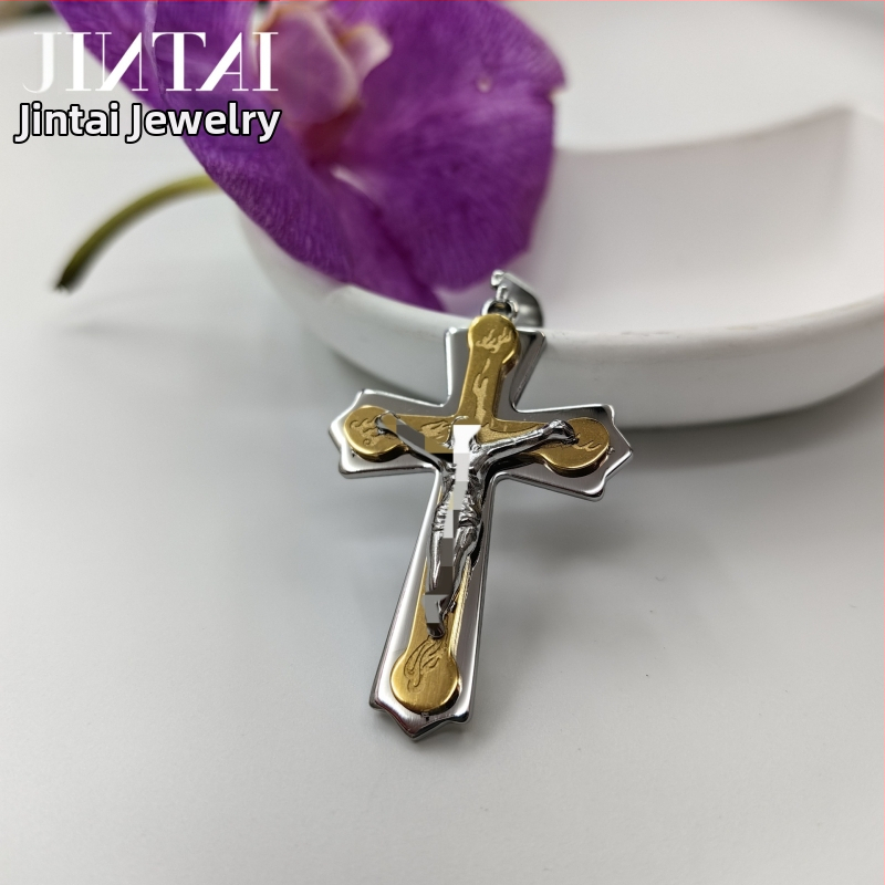 Izravna prodaja iz tvornice Amazon Aliexpress Europska i američka nova trendi muška ogrlica od titana i čelika s privjeskom od nehrđajućeg čelika