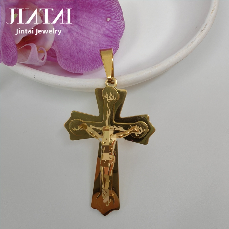 Izravna prodaja iz tvornice Amazon Aliexpress Europska i američka nova trendi muška ogrlica od titana i čelika s privjeskom od nehrđajućeg čelika