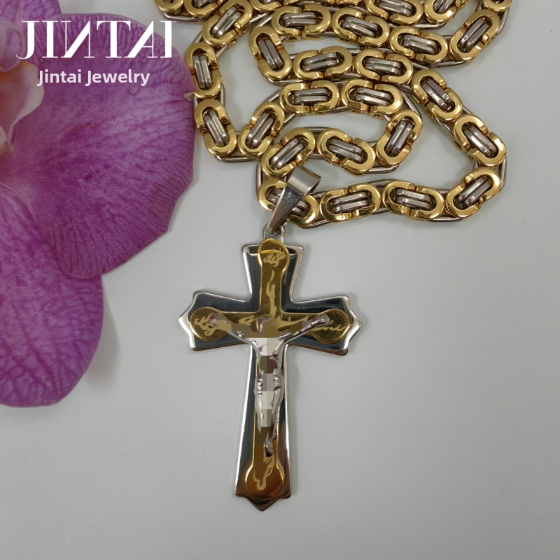 Izravna prodaja iz tvornice Amazon Aliexpress Europska i američka nova trendi muška ogrlica od titana i čelika s privjeskom od nehrđajućeg čelika