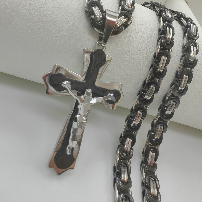 Izravna prodaja iz tvornice Amazon Aliexpress Europska i američka nova trendi muška ogrlica od titana i čelika s privjeskom od nehrđajućeg čelika