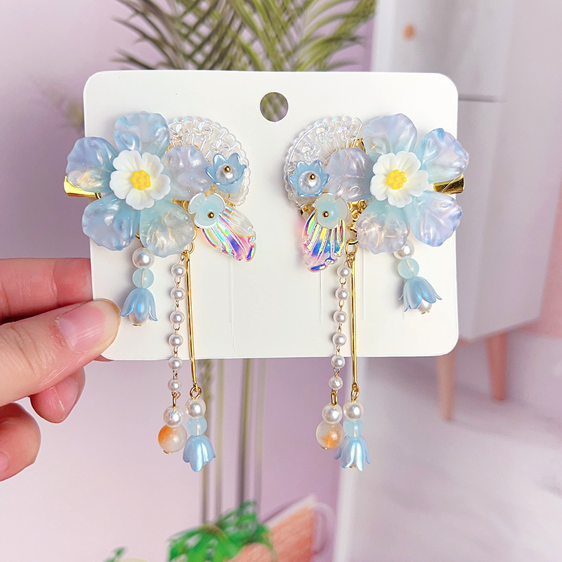 Laste antiikne juuksenõeltüdruk superhaldja vibu juuksenõel beebile iidse Hani dünastia tutiga juukseaksessuaarid hiina stiilis peakatted