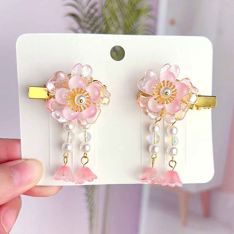 Laste antiikne juuksenõeltüdruk superhaldja vibu juuksenõel beebile iidse Hani dünastia tutiga juukseaksessuaarid hiina stiilis peakatted