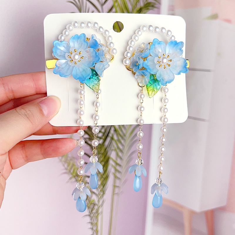 Laste antiikne juuksenõeltüdruk superhaldja vibu juuksenõel beebile iidse Hani dünastia tutiga juukseaksessuaarid hiina stiilis peakatted