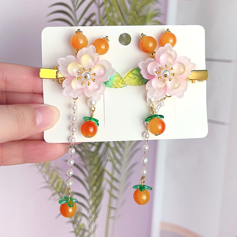 Laste antiikne juuksenõeltüdruk superhaldja vibu juuksenõel beebile iidse Hani dünastia tutiga juukseaksessuaarid hiina stiilis peakatted