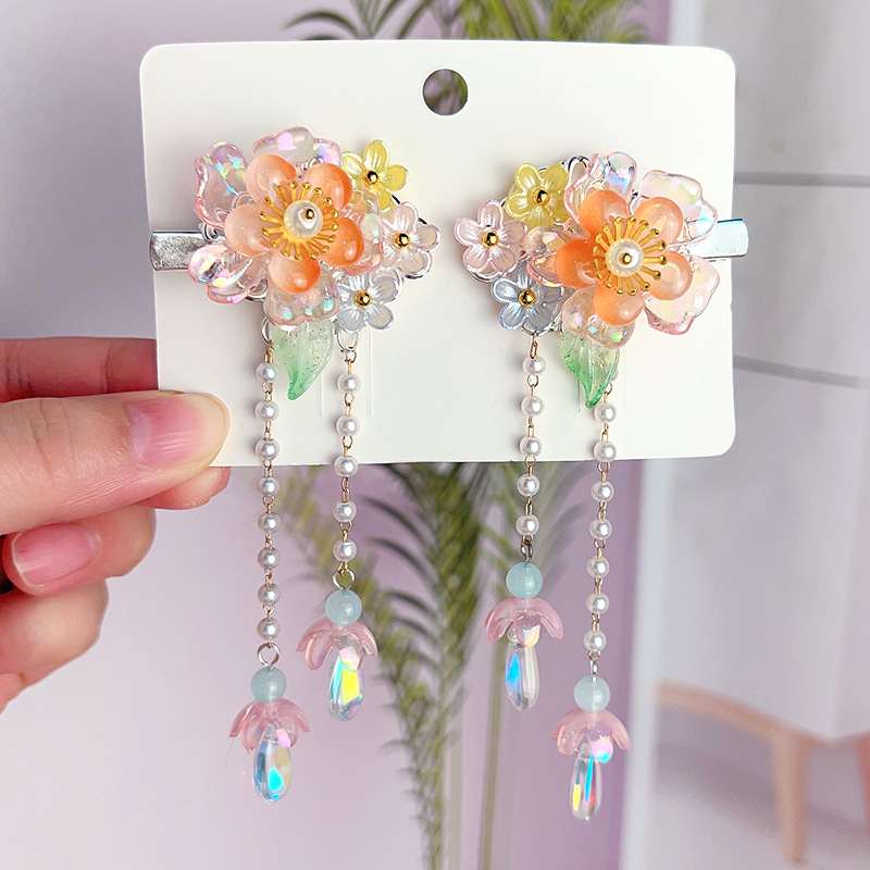 Laste antiikne juuksenõeltüdruk superhaldja vibu juuksenõel beebile iidse Hani dünastia tutiga juukseaksessuaarid hiina stiilis peakatted