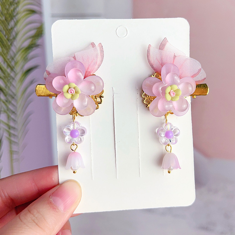 Laste antiikne juuksenõeltüdruk superhaldja vibu juuksenõel beebile iidse Hani dünastia tutiga juukseaksessuaarid hiina stiilis peakatted