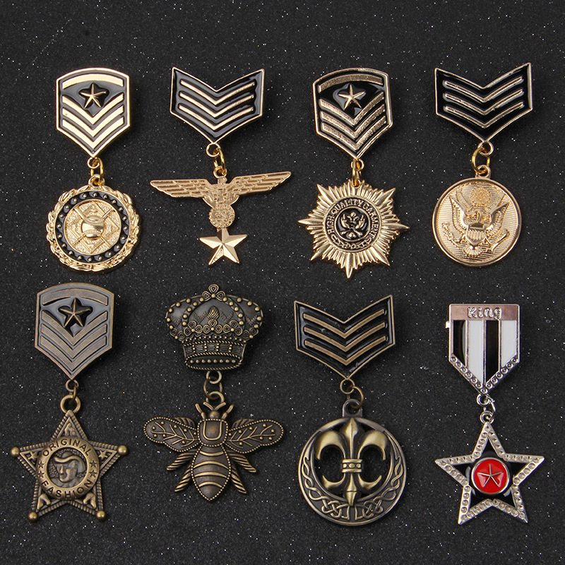 Ιαπωνική και κορεάτικη καρφίτσα ανδρική μόδα ρετρό jk μικρό σήμα μεταλλικό μετάλλιο κοστούμι σακάκι καρφίτσα πόρπη αξεσουάρ μόδας κοσμήματα