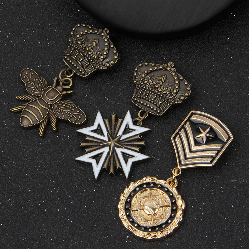 Ιαπωνική και κορεάτικη καρφίτσα ανδρική μόδα ρετρό jk μικρό σήμα μεταλλικό μετάλλιο κοστούμι σακάκι καρφίτσα πόρπη αξεσουάρ μόδας κοσμήματα